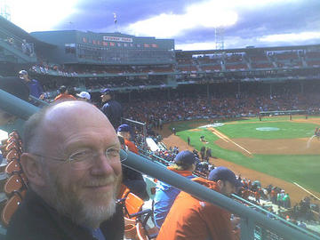 David Haig at Fenway Park in Boston